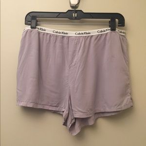 Lavender Calvin Klein Sleep Shorts